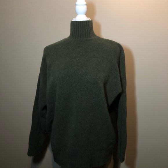 Zara Sweaters - Moss green Zara oversized turtleneck